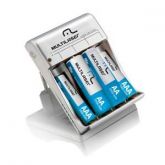 CB045 CARREGADOR DE PILHAS MULTILASER 2 X AA+ 2 X AAA - 12 H